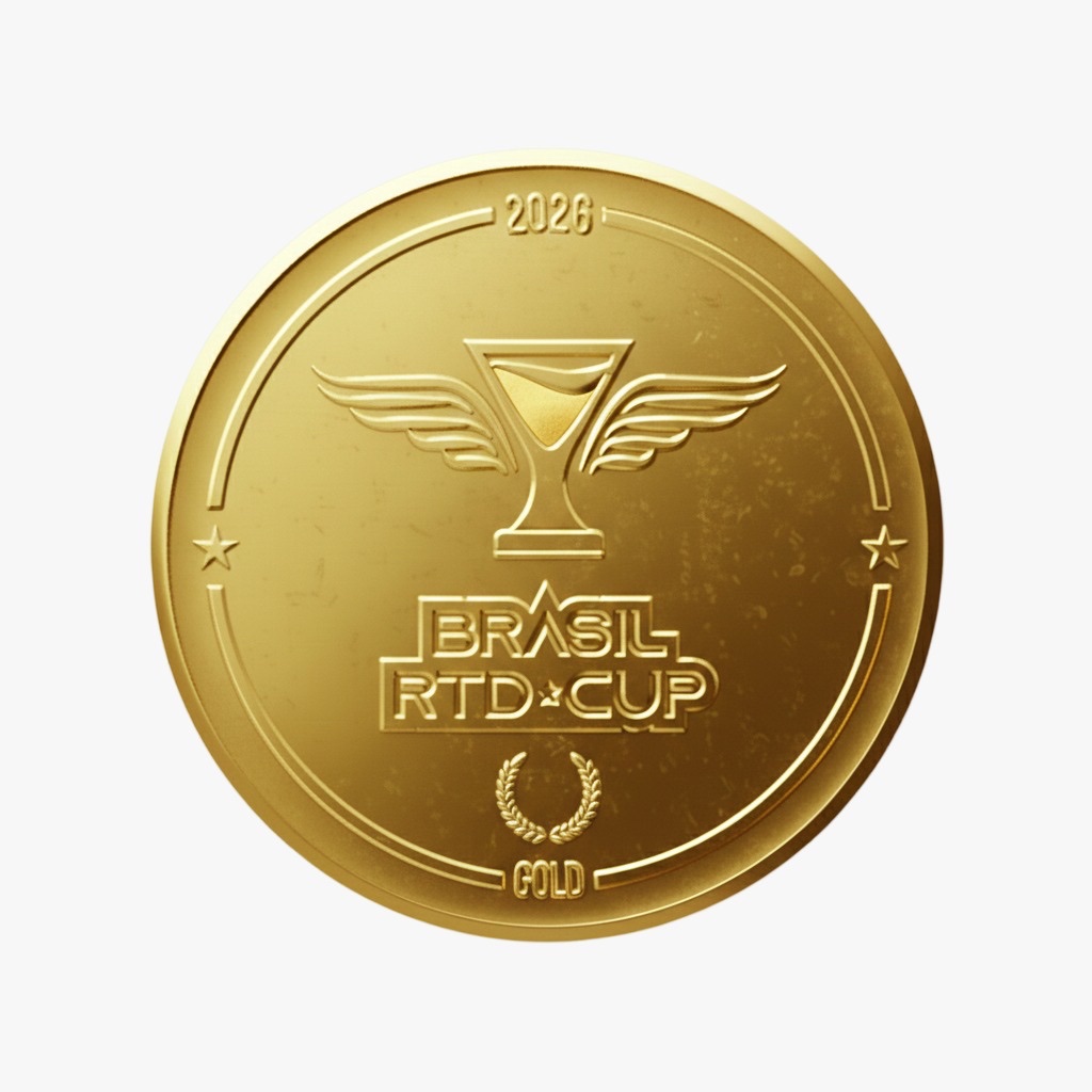 Medalha de ouro (1º lugar) da Brasil RTD Cup 2026