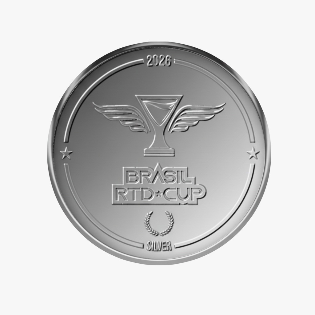 Medalha de prata (2º lugar) da Brasil RTD Cup 2026